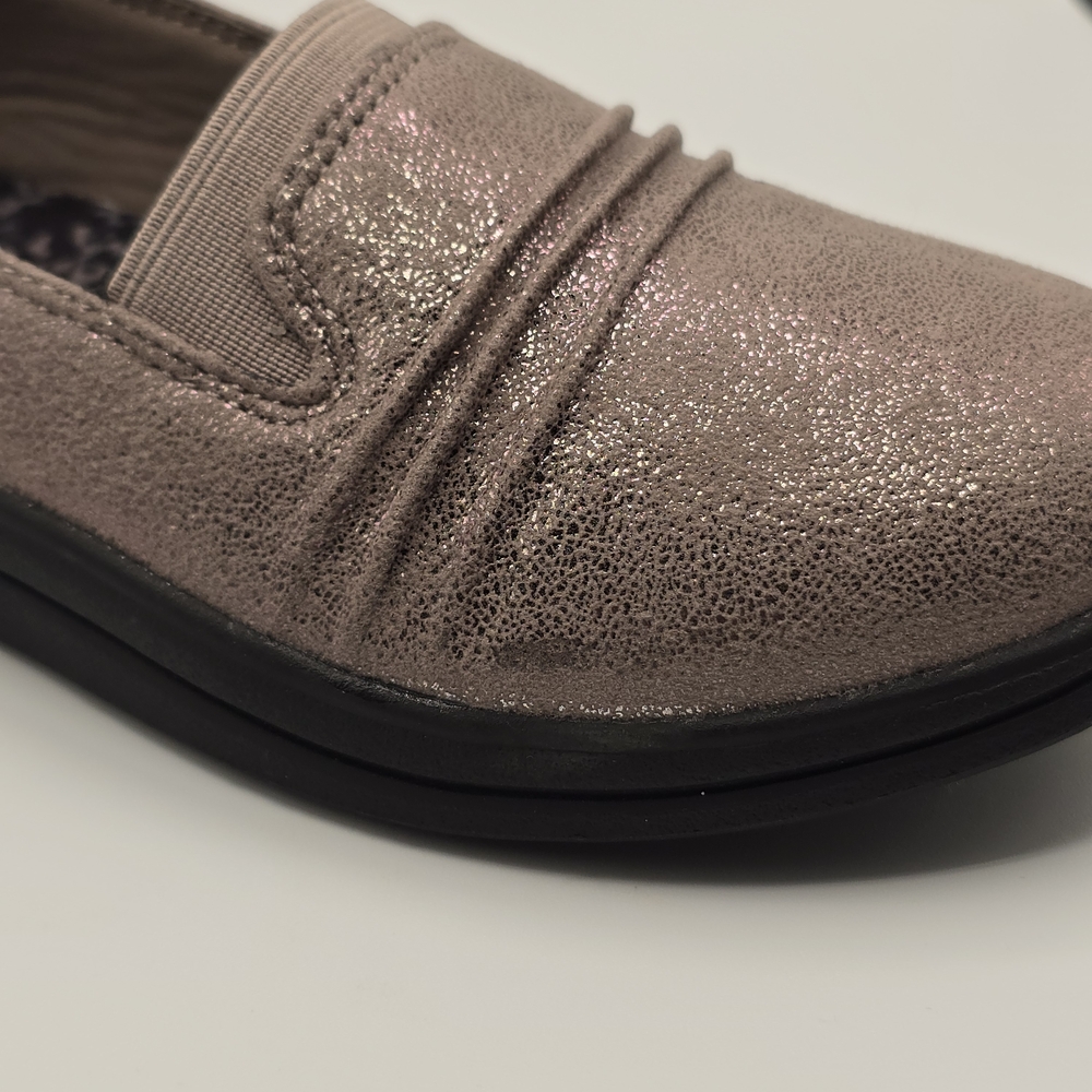 Clarks Cloudsteppers Breeze Sol Slip-On Womens Loafers Taupe Metallic Size 5M - Picture 12 of 14